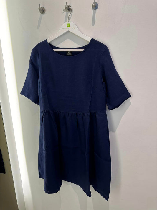 Ocean Couture Monte Carlo linnen jurk in blauw